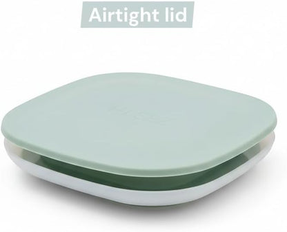 Airtight Food Storage Containers Set (2pcs) – BPA-Free Clear Pantry Jars 1300cc & 500cc for Cereal, Pasta & Coffee