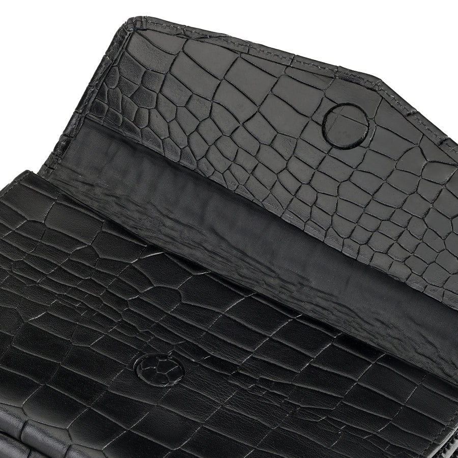 OREZ Premium Leather Long Organizer Wallet – Multi Card Holder with Zip Pocket