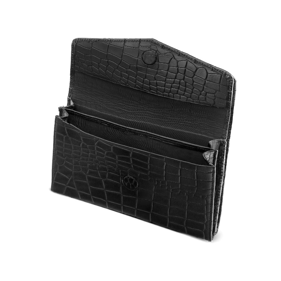 OREZ Premium Leather Long Organizer Wallet – Multi Card Holder with Zip Pocket
