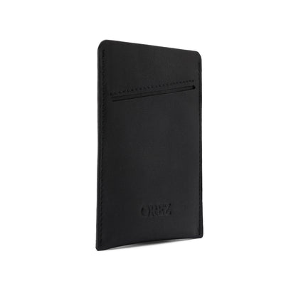 OREZ Slim Leather Phone Sleeve – Minimalist Card Holder with Pull Tab