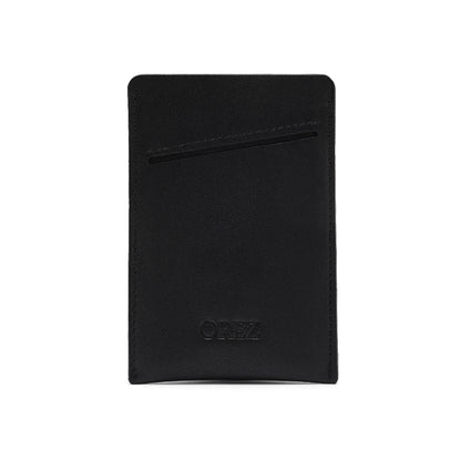 OREZ Slim Leather Phone Sleeve – Minimalist Card Holder with Pull Tab