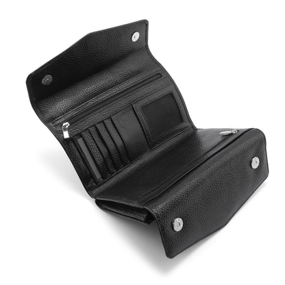 OREZ Premium Leather Long Organizer Wallet – Multi Card Holder with Zip Pocket