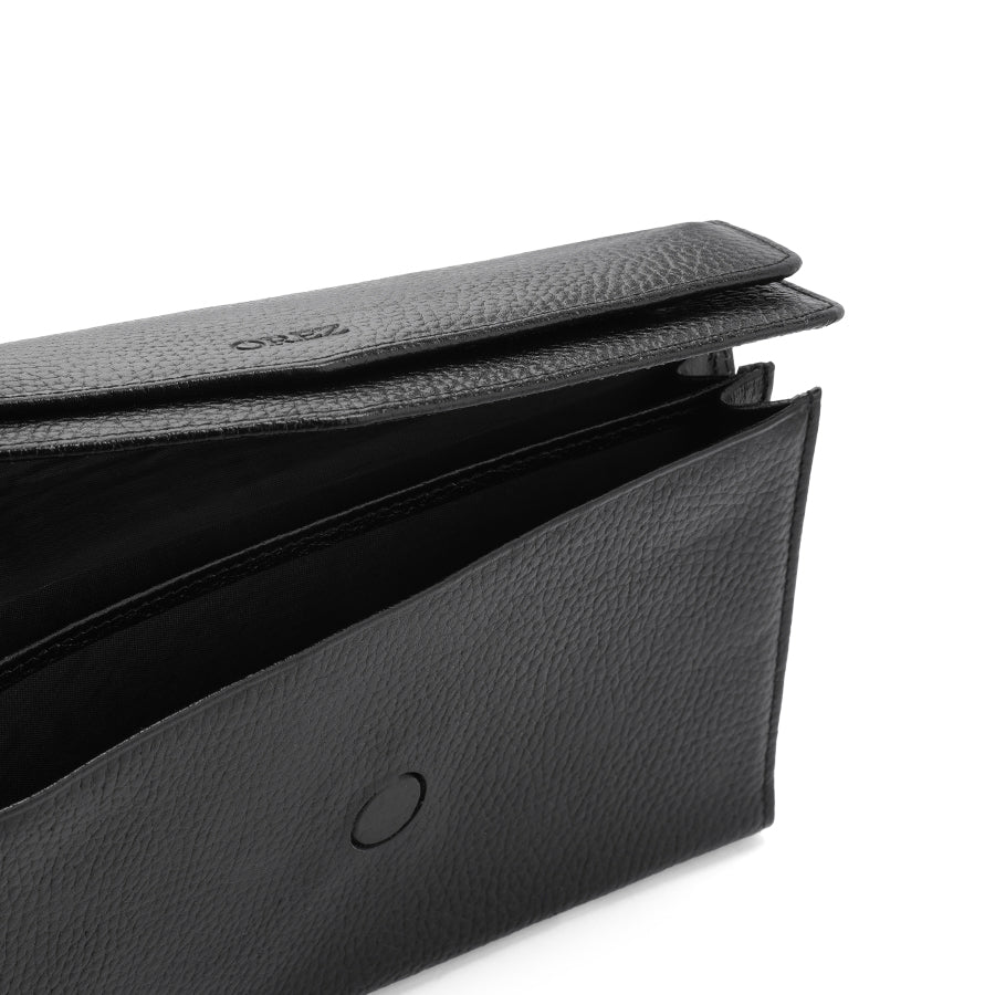 OREZ Premium Leather Long Organizer Wallet – Multi Card Holder with Zip Pocket