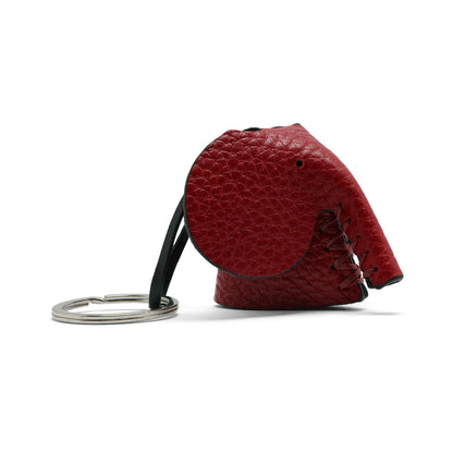 OREZ Pheel Elephant Leather Keychain – Handmade Genuine Leather Key Ring