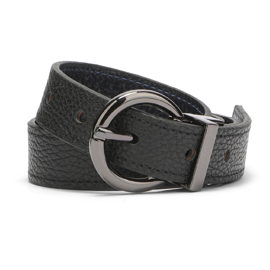 OREZ Vixen Genuine Leather Reversible Belt – Black/Brown Dress Belt
